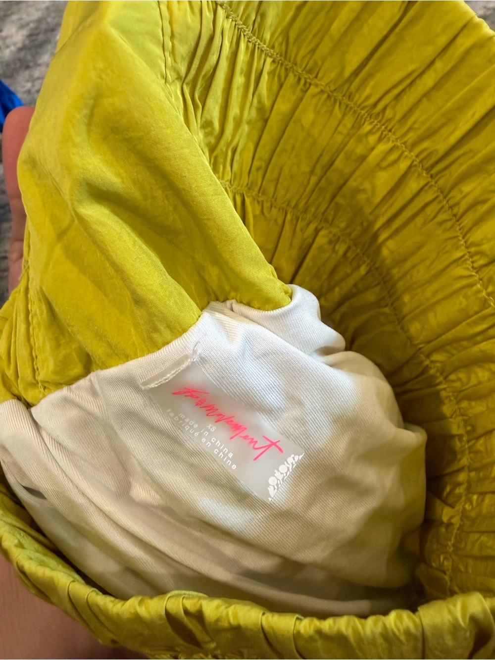 Free People yellow Pull-On Shorts XS High Rise - Picture 2 of 4